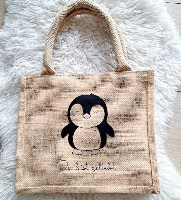 Jutetasche "Du bist geliebt"